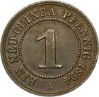 Deutsch-Neuguinea 1 Pfennig 1894 A Paradiesvogel vz-stgl. J 701