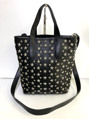 used JIMMY CHOO Starterds 2way Tote Bag Crossbody Bag Shoulder Leather 27828 - Image 1 of 4