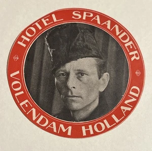 20er Jahre Kofferaufkleber Hotel Spaander Volendam Holland - Bild 1 von 1
