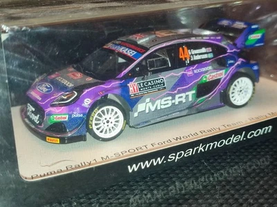1x Spark S6695 FORD PUMA RALLY 1 G.Greensmith Rally MONTECARLO 2022 1:43- Rare - Immagine 1 di 4