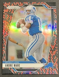 2024 Panini Prizm Andre Ware Snake Skin Case Hit SSP Detroit Lions - Picture 1 of 2