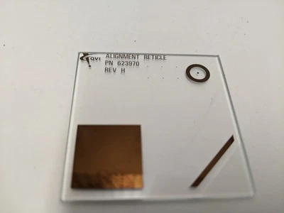 QVI OGP 623970 Alignment Reticle Calibration Glass Target 2x2 - Image 1 of 2