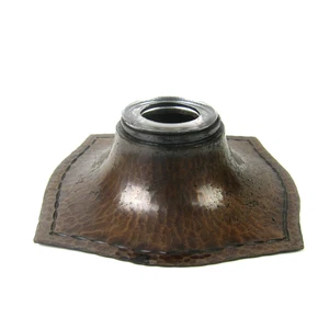 Antique Roycroft Hammered Copper Ink Well Arts & Crafts Mission Unsigned c 1920 - Picture 1 of 11