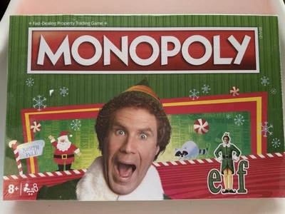 Monopoly Elf Edition Board Game Christmas Theme - Image 1 of 2