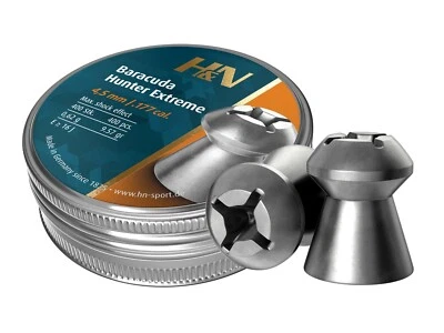 Pellets H&N Baracuda Hunter EXTREME 400 unidades punto hueco 4,5 mm calibre .177 Foto 1 de 3