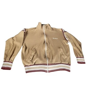 Vintage MacGregor Triple Knit Track Jacket Women Sz L Brown Full Zip Athleisure - Picture 1 of 7