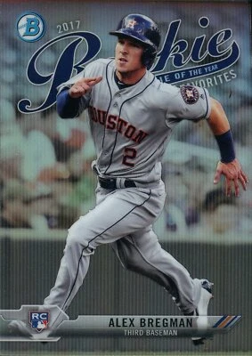 2017 Bowman Chrome Alex Bregman #ROYF-3 Rookie Card (RC) ROY Favorites Refractor - Image 1 of 2