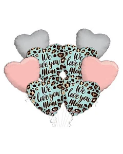Ramo Globo We Love You Mom 8 piezas | Colección Globo Fiesta Viva - Imagen 1 de 4