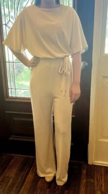 Mono Para Mujer Elegante Neutro Boho Chic Crema Acanalado Talla Pequeña Foto 1 de 4