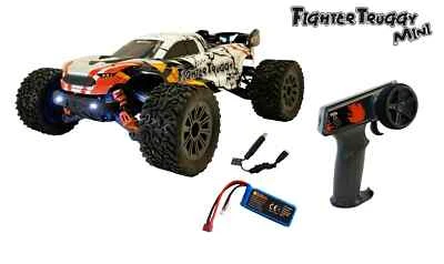 DF Models RC FighterTruggy Mini 1:16 4WD RTR Einsteiger Buggy - Bild 1 von 4