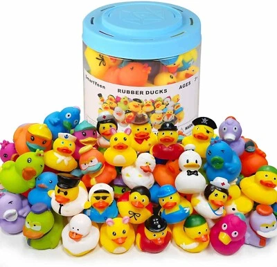 Juego de 30 patos de goma amarilla pequeños para juguete de baño Jeep Ducking Cruise Foto 1 de 4