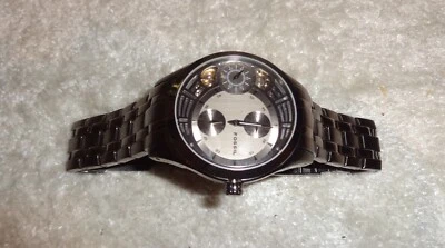 FOSSIL ME-1012男士半自动手表带金属灰色不锈钢表带 — 第 1/4 张图片