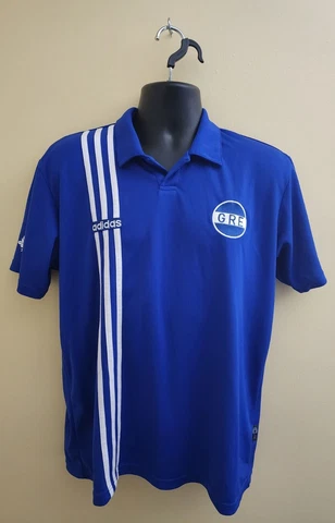 Greece National Team Adidas Soccer Shirt Used Size M Cover