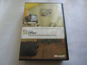 Microsoft OFFICE STUDENT & TEACHER 2003 FULL VERSION w/ KEY - Picture 1 of 3