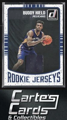 Buddy Hield 2016-17 Donruss #37 新秀球衣新奥尔良鹈鹕遗物 — 第 1/2 张图片