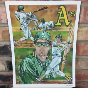 Vintage 1992 Classic Sports Kunstdruck 11x14 Jose Canseco zufällig #/5000 Männerhöhle - Bild 1 von 1