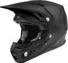 Fly Racing Matte Black Formula Carbon Helmet MX Motocross Off Road Pick Size NEW