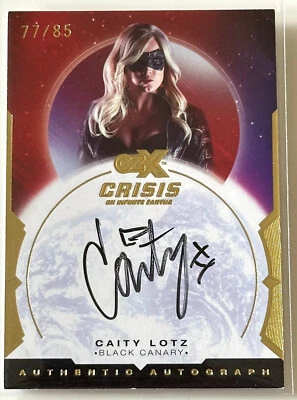 Autógrafo Caity Lotz Canario Negro Cryptozoic CZX Crisis on Infinite Earths 77/85 Foto 1 de 2