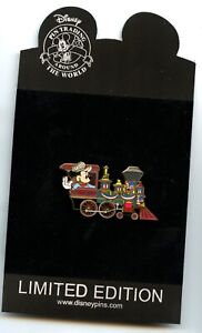 Disney Shopping Memorial Day 2007 Mickey Mouse Railroad Train Old Glory 250 Pin