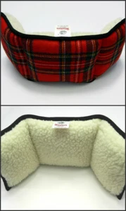 Unisex Comfy Lambswool Tartan Back Support Cushion - Imagen 1 de 2
