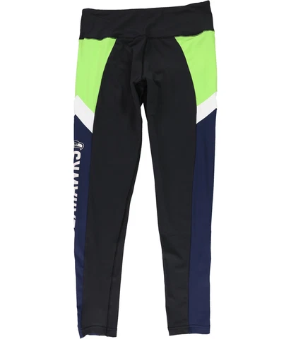 G-III Sports Womens Seattle Seahawks Compression Athletic Pants, Black, Medium Cover
