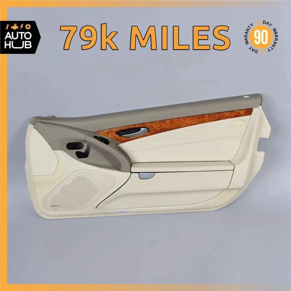 09-12 Mercedes R230 SL550 Panel de puerta interior lado del pasajero derecho beige OEM 79k Foto 1 de 4