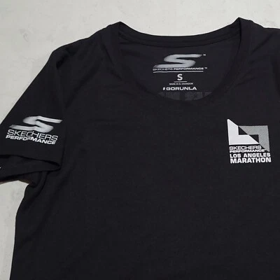 Camisa Sketchers Performance Los Angeles LA Marathon Negra Correr Gimnasio Pequeña Nueva Sin Etiquetas Foto 1 de 4