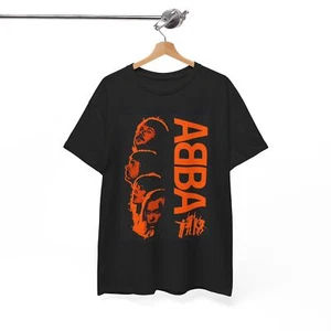 Abba Graphic T Shirt Vintage Band Retro Unisex Heavy Cotton Tee - Picture 1 of 8