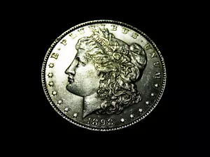 Brillante plata Morgan 1898 sin circular $1 S4 - Imagen 1 de 2