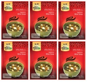 6er Pack - ASIAN HOME GOURMET Würzpaste für japanische Miso Suppe (6x 50g)