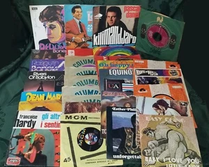 LOTTO 165 DISCHI VINYL 45 RPM 7" AUTORI ITALIANI STRANIERI CANTI POPOLARI O.S.T. - Bild 1 von 14