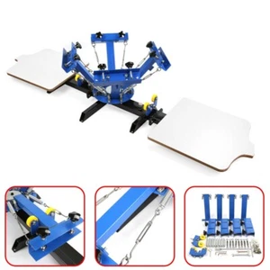 4 Color 2 Station Silk Screen Printing Machine DIY Press T-Shirt Printer Machine - Picture 1 of 12