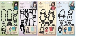 Docrafts Gorjuss LARGE Die sets Rosie, Birds of a Feather, Time to Fly & Pom Pom - Bild 1 von 5