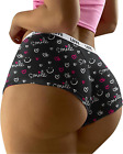 Sexy Panties For Women Please Charge Letter Print Underwear Funny Briefs For Lad