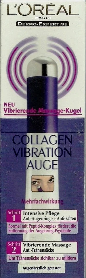 2 x L'ORÉAL DERMO Expertise Vibration Auge, vibrierende Massagekugel 15ml - Bild 1 von 1