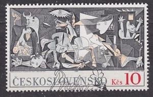 CZECHOSLOVAKIA 1981 SC#2374 USED Stamp, Guernica, by Pablo Picasso. - Imagen 1 de 1