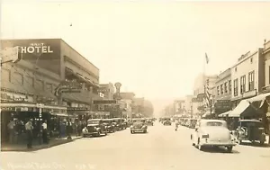 Postkarte RPPC 1930er Jahre Oregon Klamath Falls Straße Szene Autos 23-11563 - Bild 1 von 2
