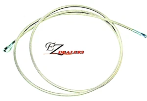 Universal Stainless Steel Braided 72" Brake Line for Harley -3AN ATV Motorcycle - Bild 1 von 3