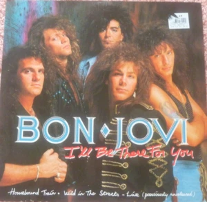 BON JOVI I'LL Be There For You 12" Rare Record Near MintUK 1988 Homeward Train, - Picture 1 of 6