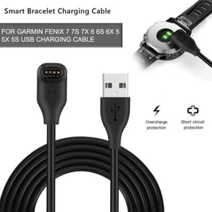 Cavo di Ricarica USB per Garmin Fenix 6 / 6S / 6X Pro Sapphire New Q4 M5L1 I2J1 - Foto 1 di 8