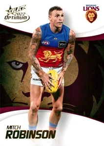 2022 BRISBANE LIONS AFL Card MITCH ROBINSON Optimum - Picture 1 of 3