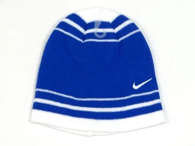 Nike Swoosh Azul y Blanco Gorro Calavera Gorra Juvenil Niño 8-20 Nuevo con Etiquetas Foto 1 de 2