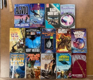 Sci Fi Post-Apocalypse PB Lot of 14 Bruce Sterling, Steve Wilson, Will Bradley - Picture 1 of 5