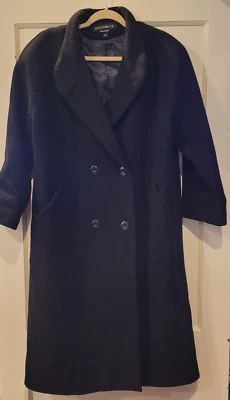 Donny Brook Shell 100% Wool Black Pea Coat Size 14P - Image 1 of 4