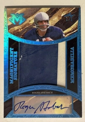 2023 Leaf Magnificence Memorabilia Roger Staubach Auto/Signed Game-Used GU Patch - Image 1 of 2