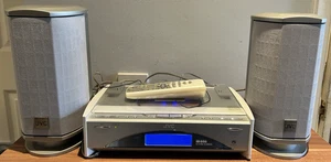 JVC FS-SD770R Micro HiFi System CD Player Radio with Speakers Glass Front Remote - Picture 1 of 24