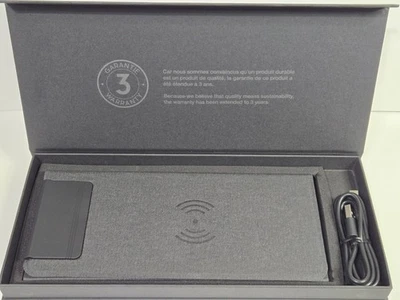 Wireless Charging Pad Qi Fast 15W Slim Desk Mat USB-C Cable Included, Gift Idea - Image 1 of 4