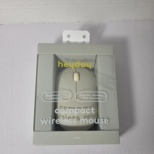 Heyday Wireless Usb Mouse Warm Grey Bluetooth 5.1 - Picture 1 of 3
