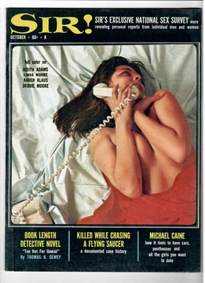 SIR ! Men's Magazine Oct. 1967 Karen Klause, Debbie Moore, Judith Adams, Others Foto 1 de 3