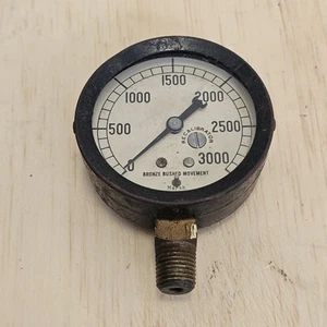 ¿Presión Steampunk calibre 0-3000 vintage MARSH INSTRUMENT COMPANY? Sin probar - Imagen 1 de 10